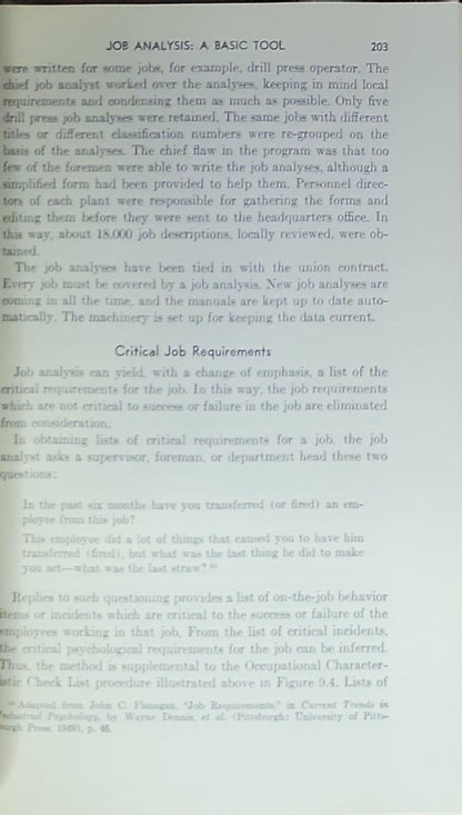 Psychology of Personnel in Business and Industry
