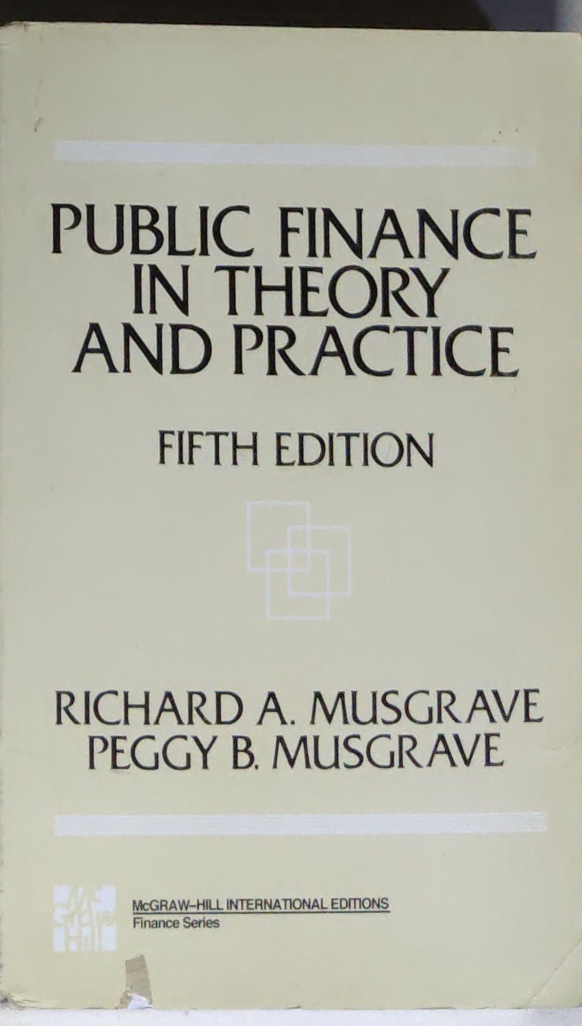 Public Finance in Theory and Practice