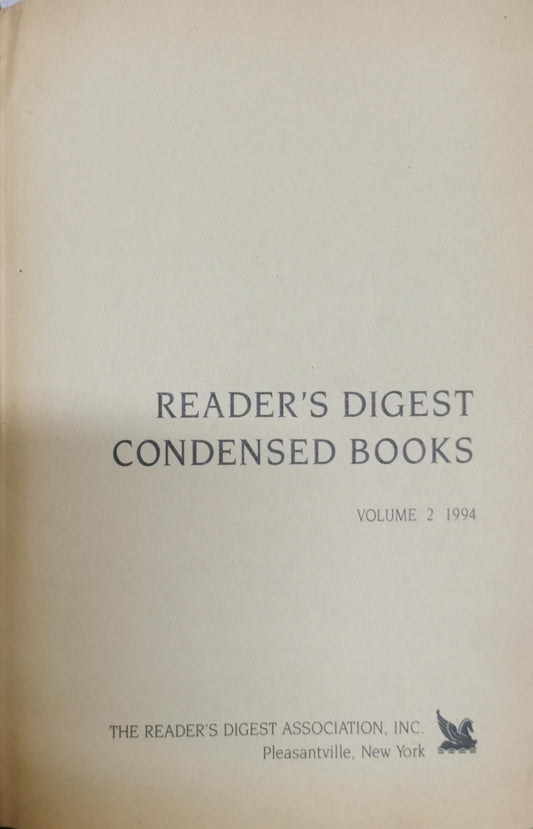 Reader's Digest Condensed Books: Volume 2 1994