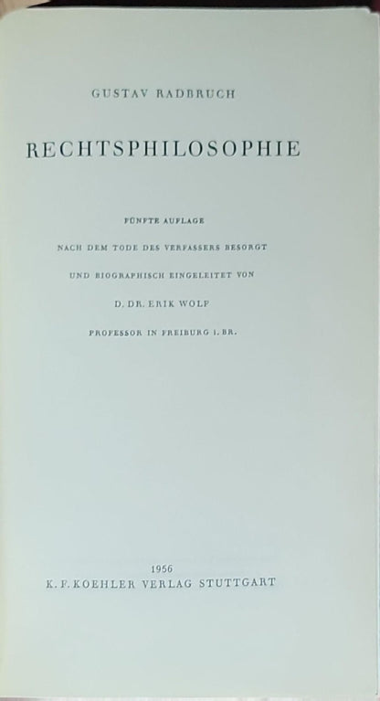 Rechtsphilosophie
