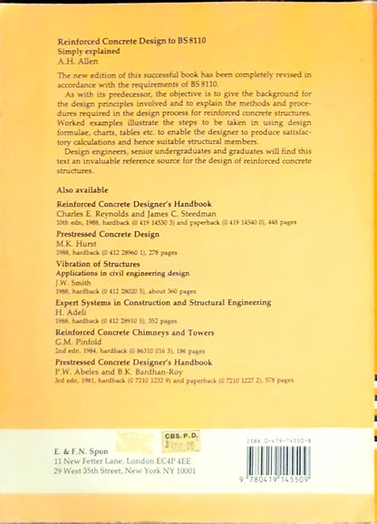 Reinforced Concrete Design to BS 8110: Simply Explained