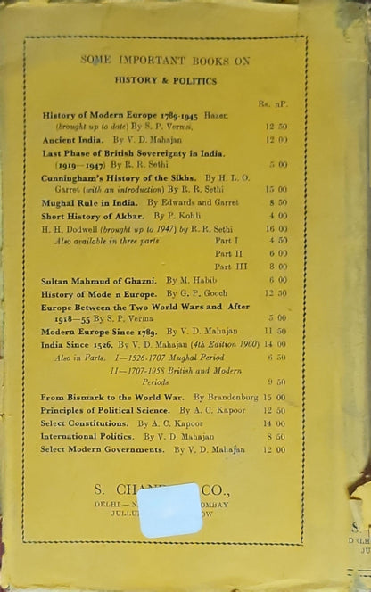 CONSTITUTIONAL HISTORY OF INDIA: including the National Movement