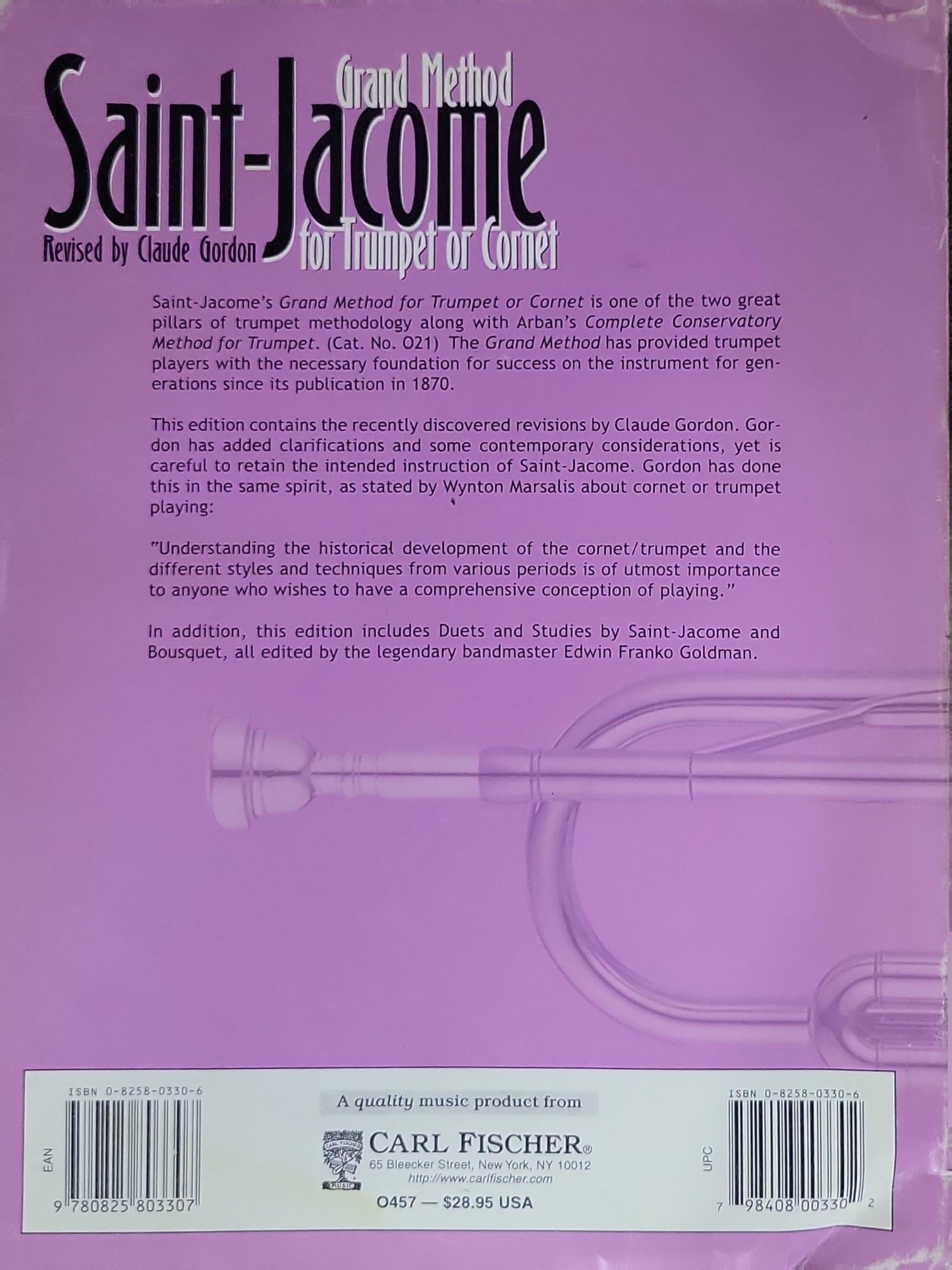Saint-Jacome Grand Method for Trumpet or Cornet