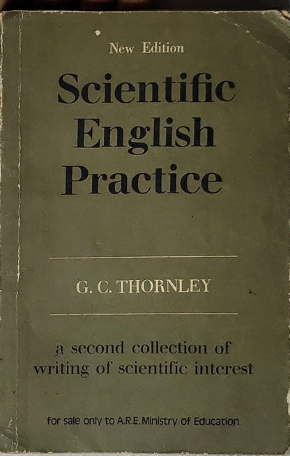 Scientific English Practice By G. C. Thornley