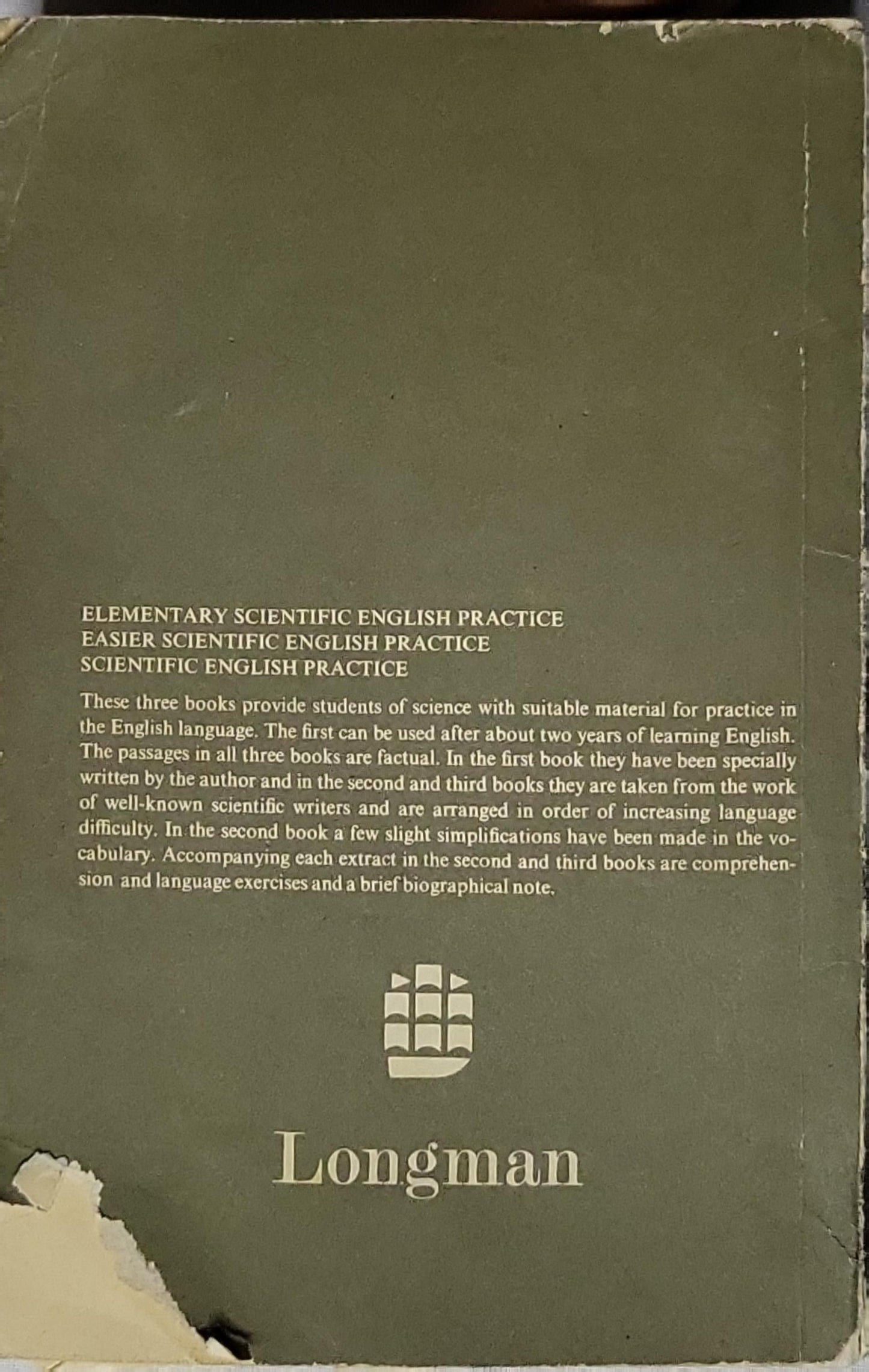 Scientific English Practice By G. C. Thornley