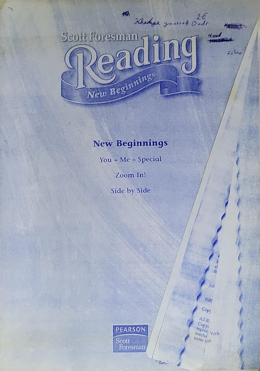 Scott Foresman Reading, New Beginnings 2.1
