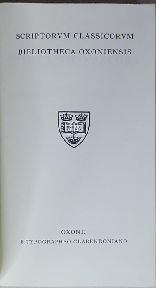 Scriptorum Classicorum Bibliotheca Oxoniensis