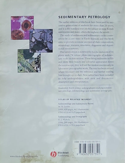 Sedimentary Petrology: An Introduction to the Origin of Sedimentary Rocks