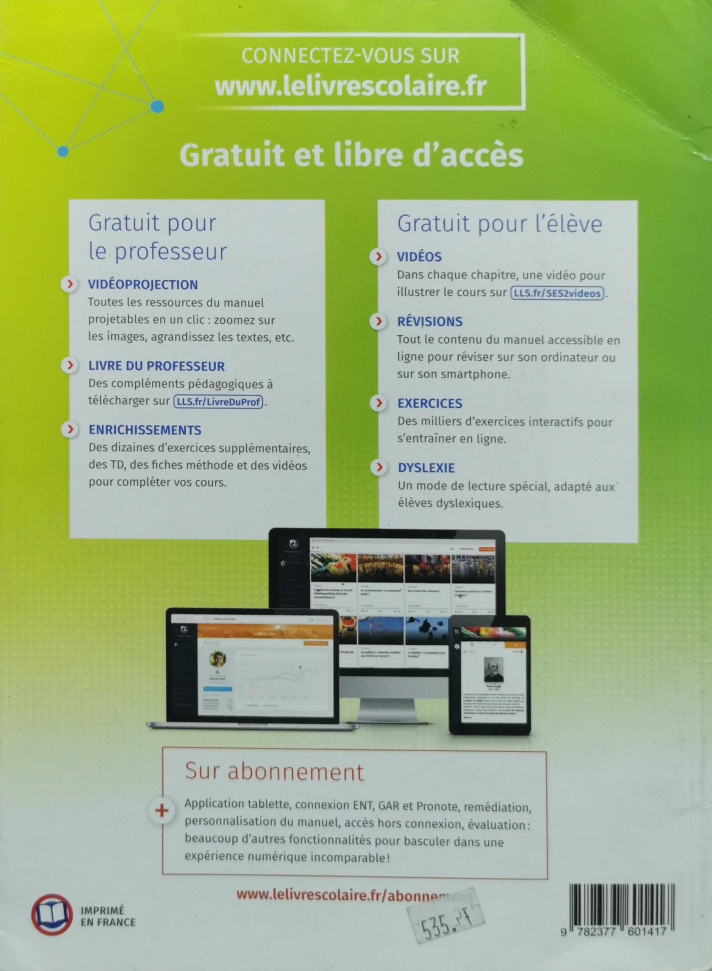 SES: Sciences économiques et sociales By