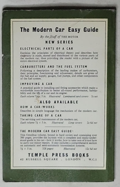 Simple Repairs: The Modern Car Easy Guide, New Series, 3