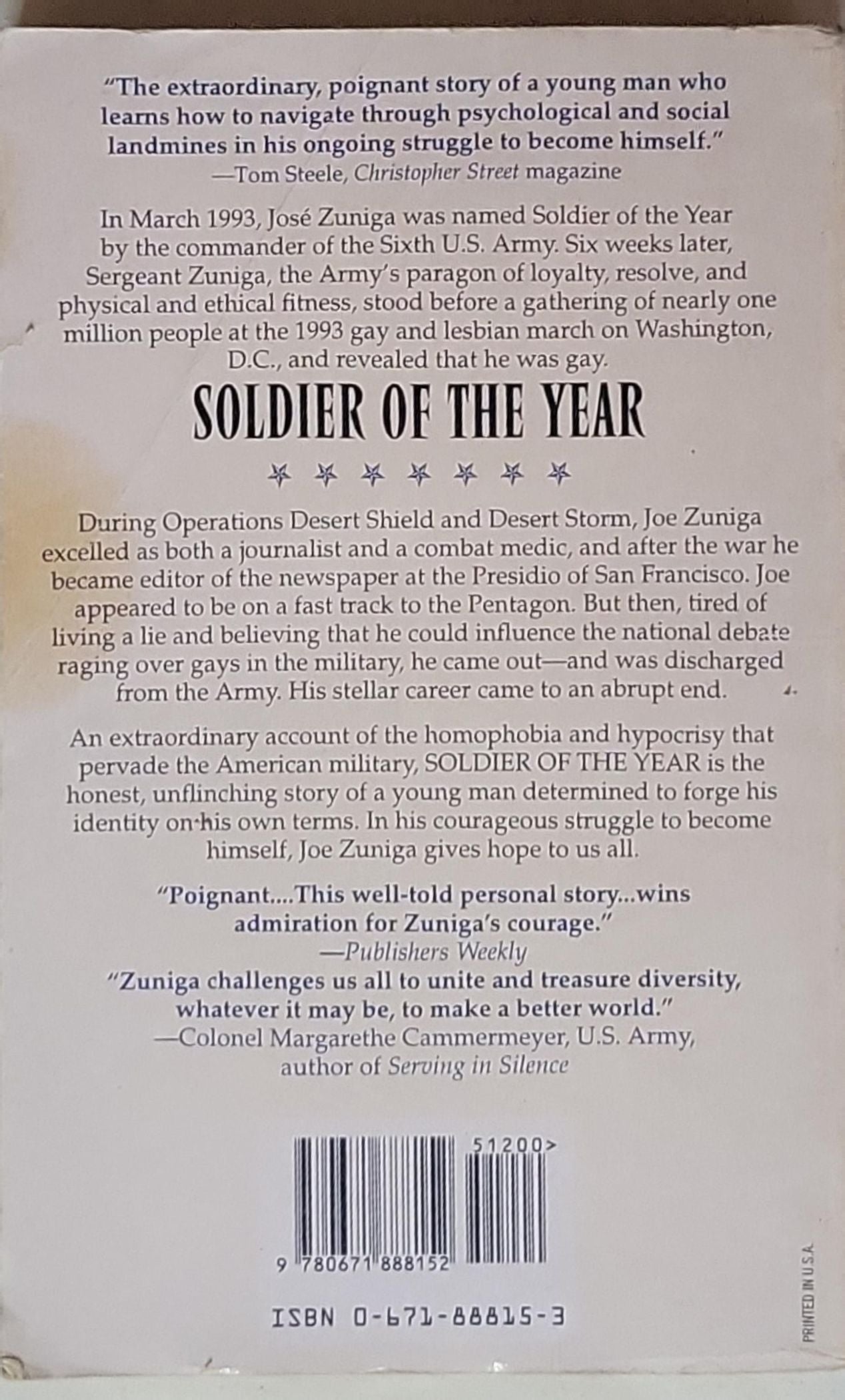 Soldier of the Year: The Story of a Gay American Patriot