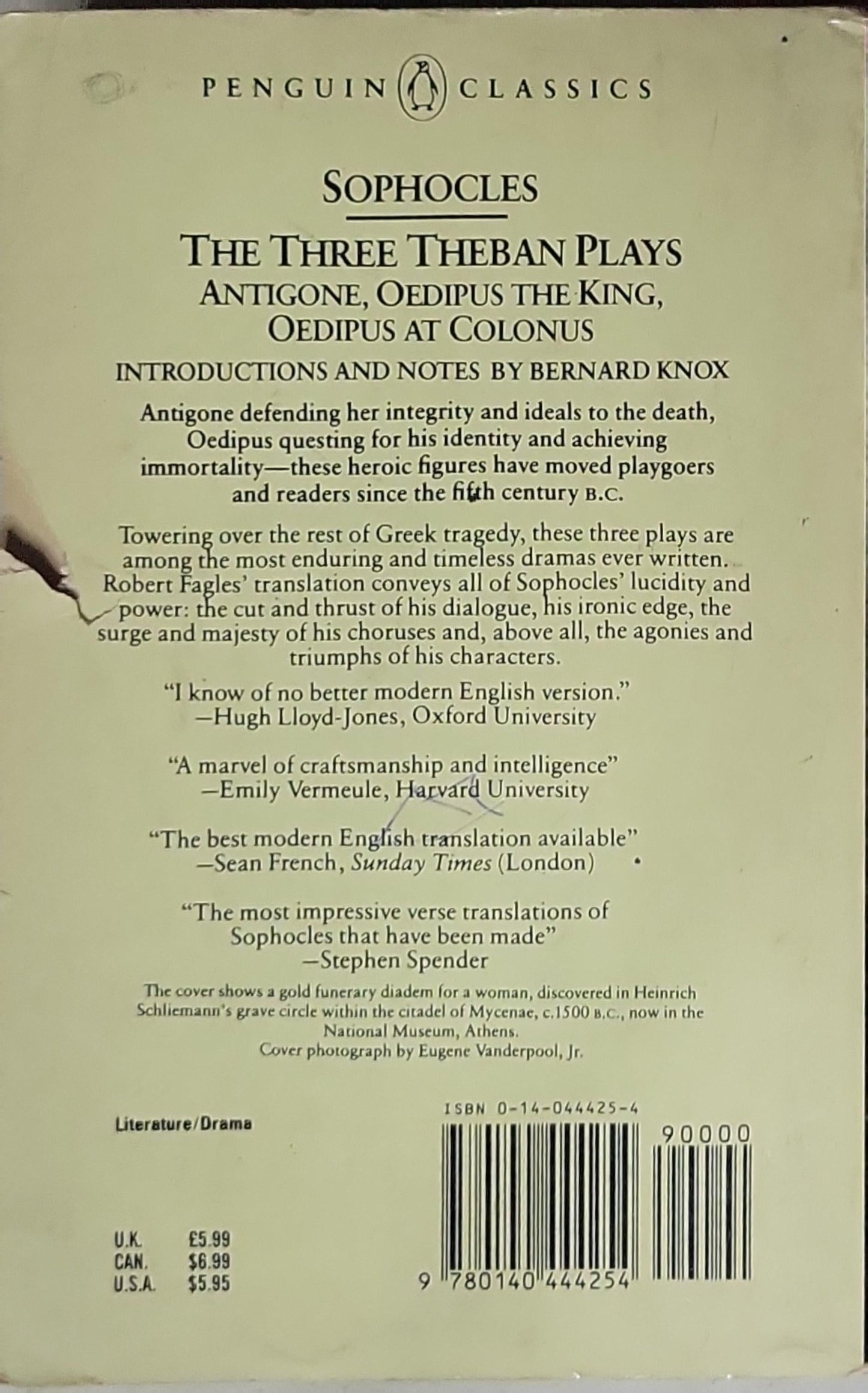Sophocles: The Three Theban Plays: Antigone, Oedipus the King, Oedipus at Colonus