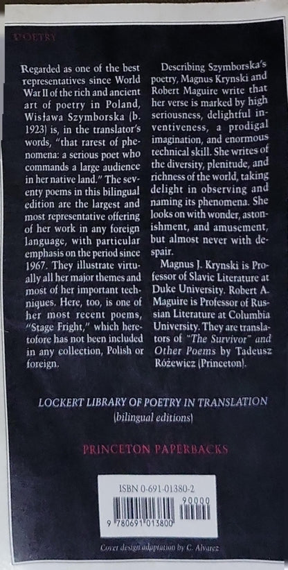 Sounds, Feelings, Thoughts: Seventy Poems by Wisława Szymborska