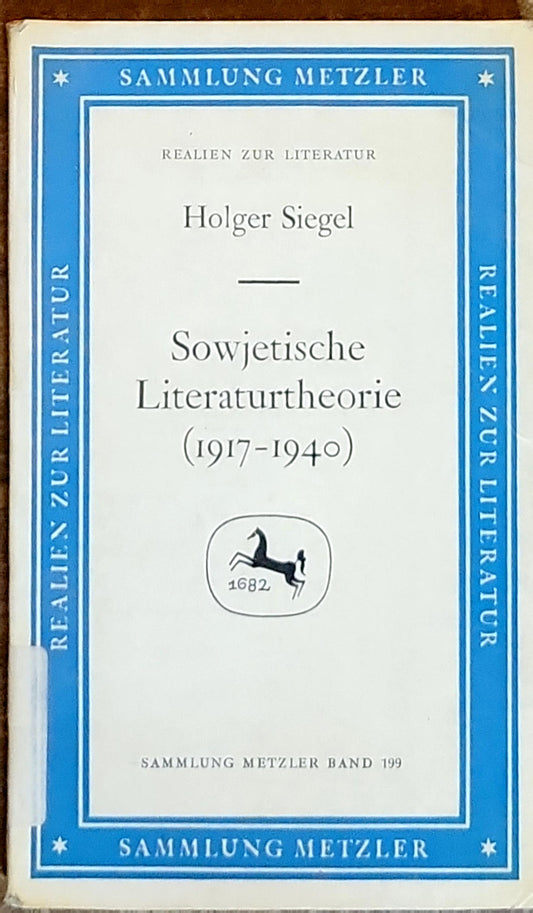 Sowjetische Literaturtheorie (1917-1940)