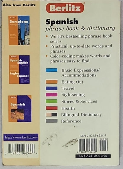 Spanish phrase book & dictionary: Travel and communicate in Spanish with ease and confidence