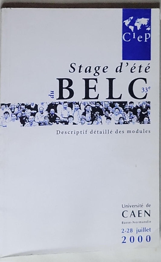 Stage d'été BELC: 33e