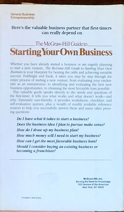Starting Your Own Business: A Step-by-Step Blueprint for the First-Time Entrepreneur