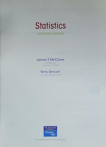 Statistics: eleventh edition