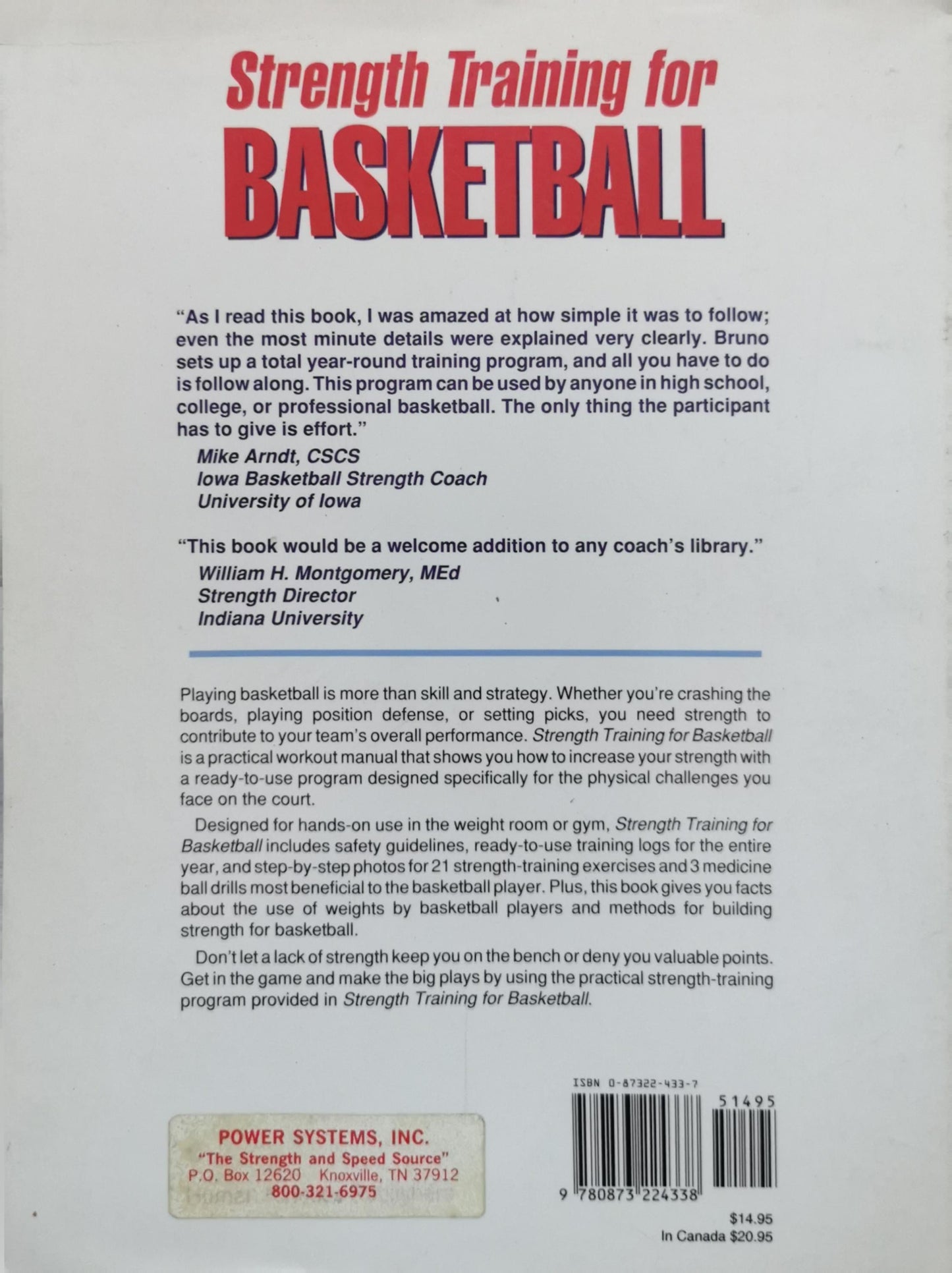 Strength Training for Basketball By Bruno Pauletto