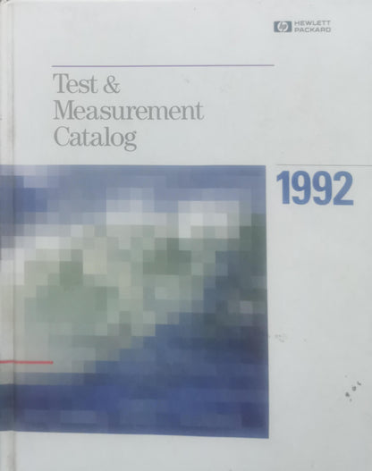 Test & Measurement Catalog By Hewlett-Packard