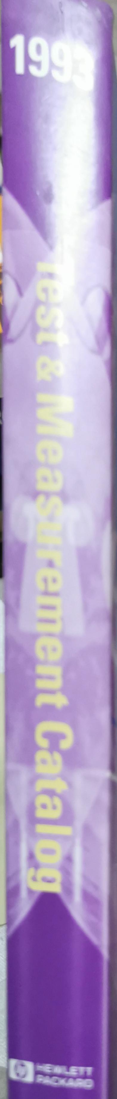 Test & Measurement Catalog By Hewlett-Packard