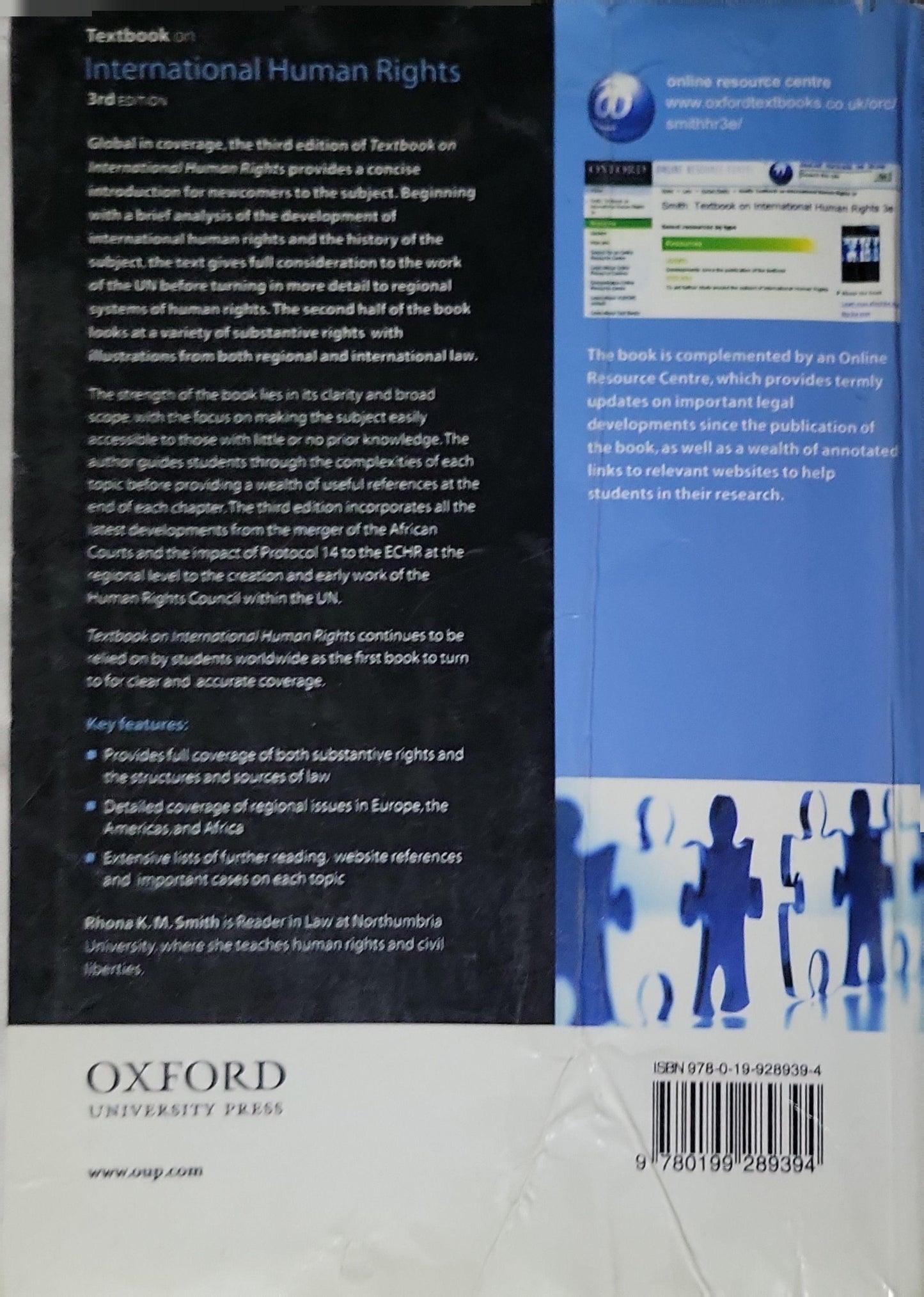 Textbook on: International Human Rights By Rhona K. M. Smith