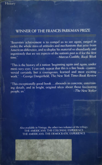 The Americans: The National Experience By Daniel J. Boorstin