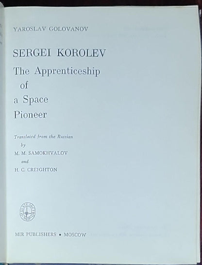The Apprenticeship of a Space Pioneer