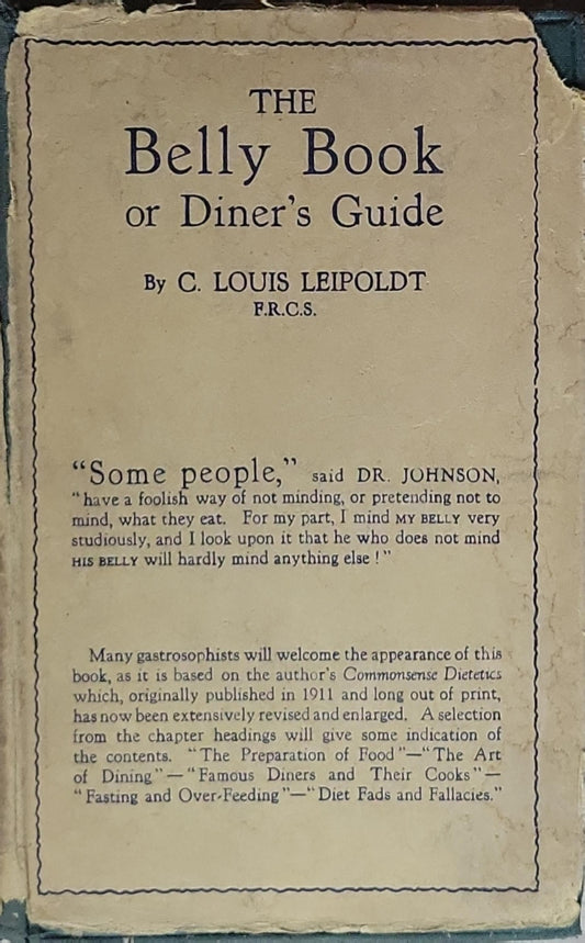 The Belly Book: or Diner's Guide