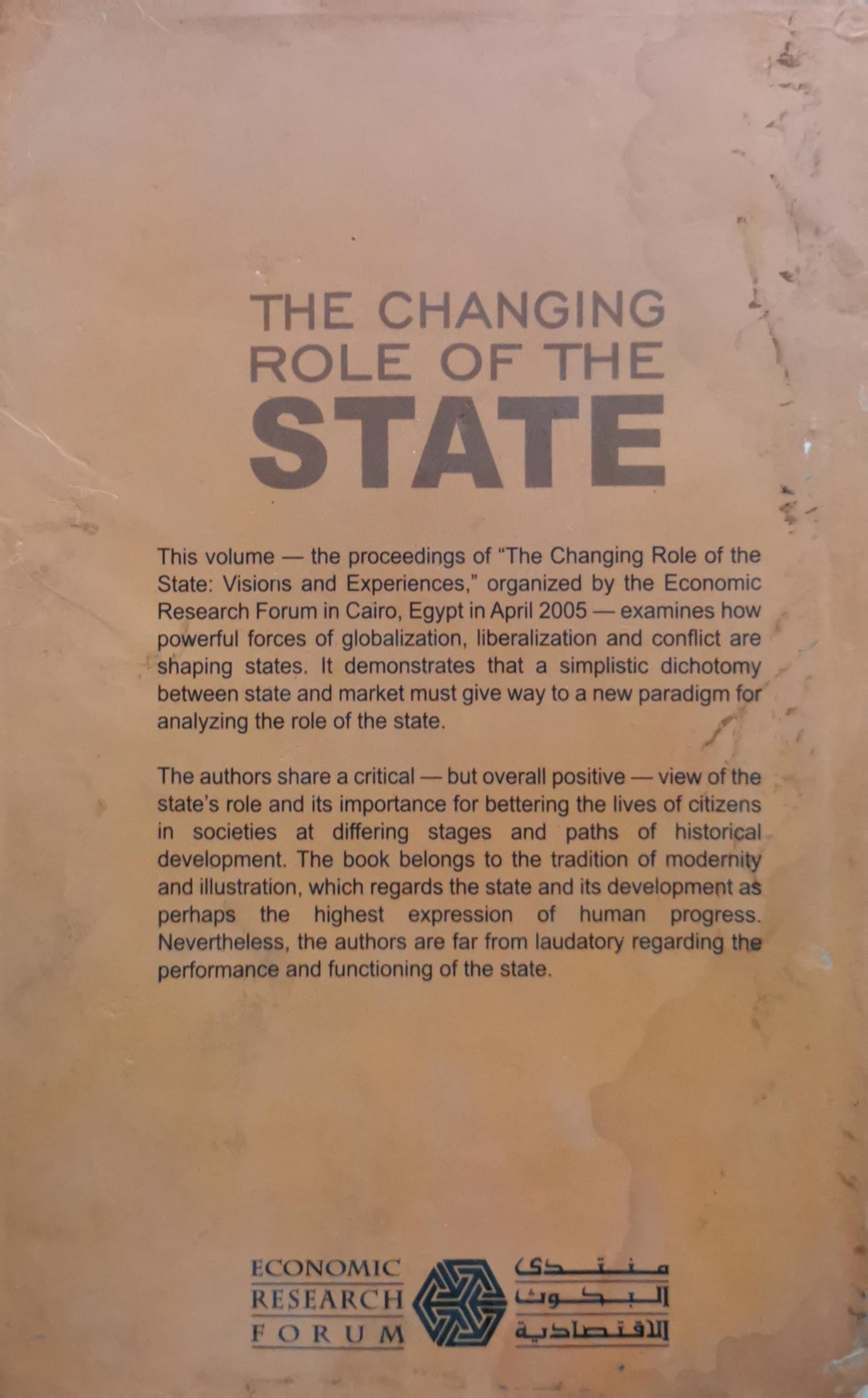 The Changing Role of the State By Samir Radwan and Manuel Riesco