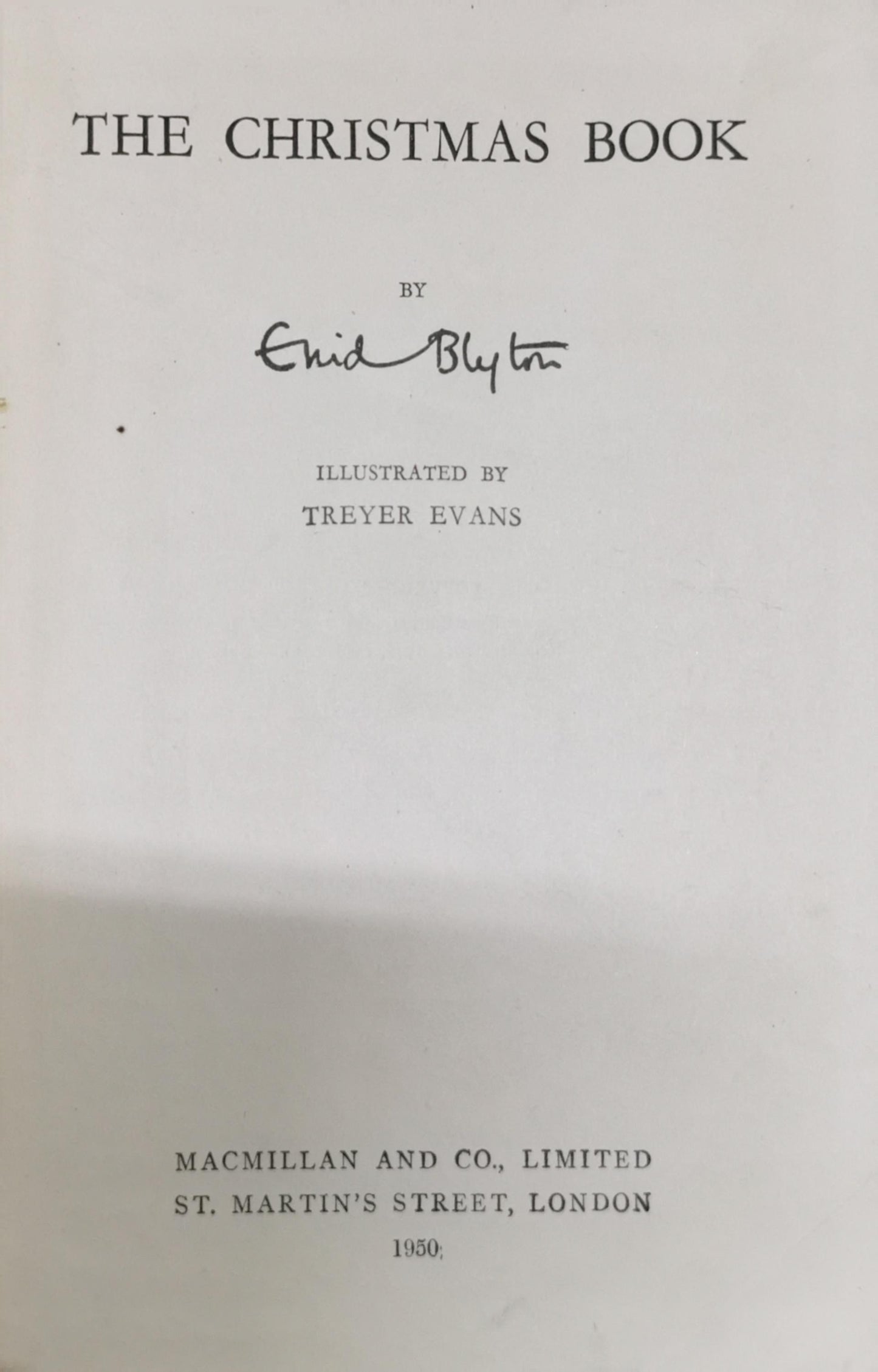 The Christmas Book By Enid Blyton