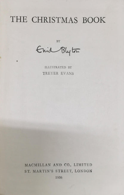 The Christmas Book By Enid Blyton