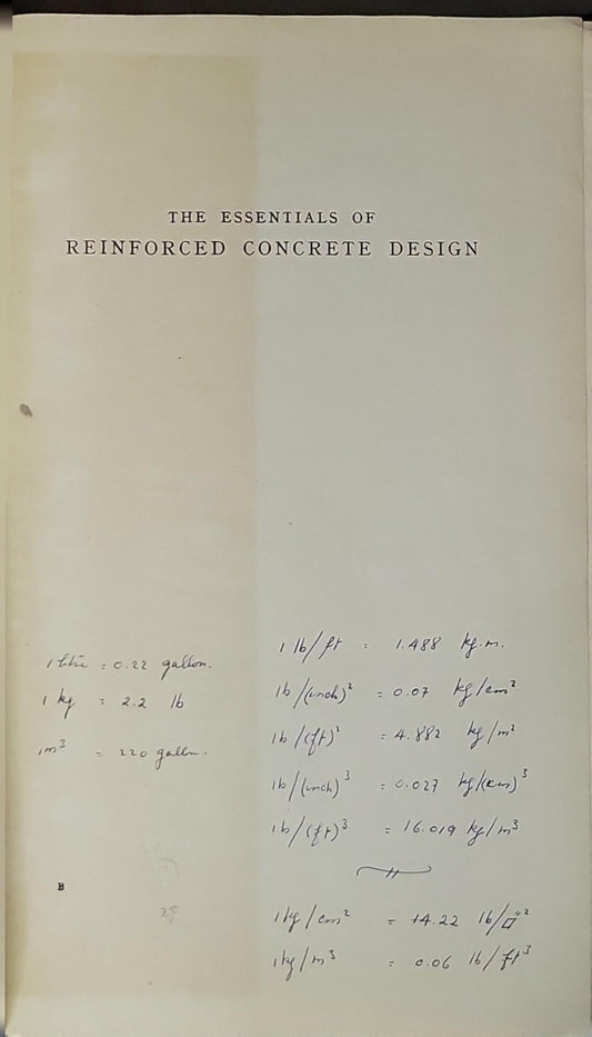 The Essentials of Reinforced Concrete Design By Rupert Francis Brooks Grundy