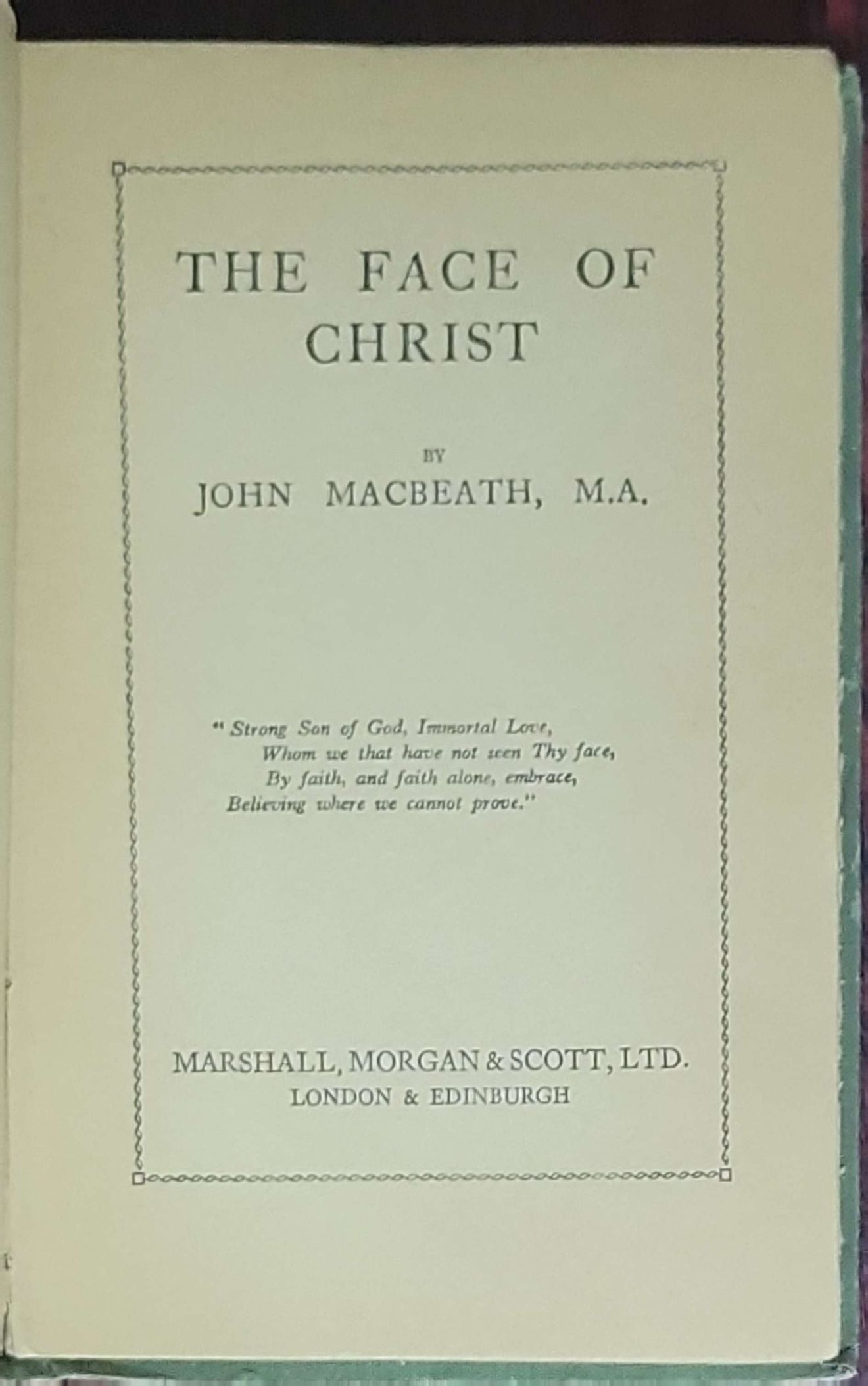 The Face of Christ