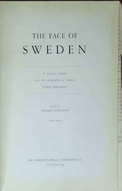 The Face of Sweden: A pictorial rhapsody with the collaboration of Sweden's foremost photographers