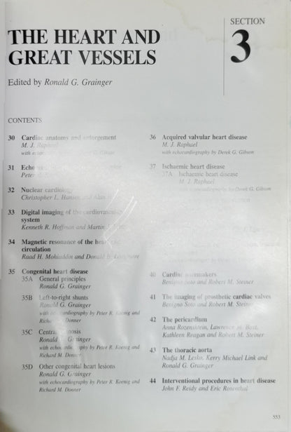 The Heart and Great Vessels: Edited by Ronald G. Grainger By Ronald G. Grainger