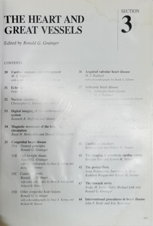 The Heart and Great Vessels: Edited by Ronald G. Grainger By Ronald G. Grainger