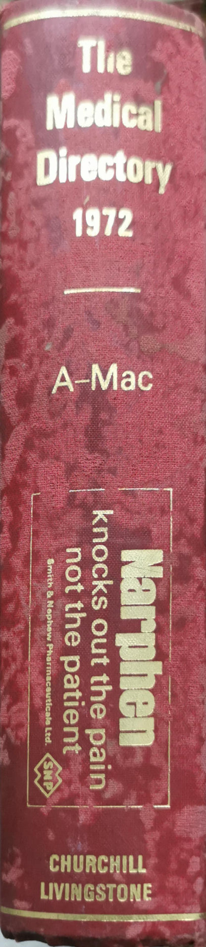 The Medical Directory: 1972 By A-Mac