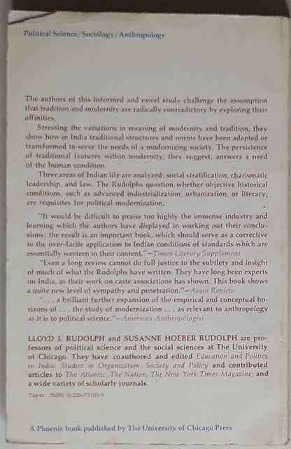 The Modernity of Tradition: Political Development in India (Midway Reprint Series)