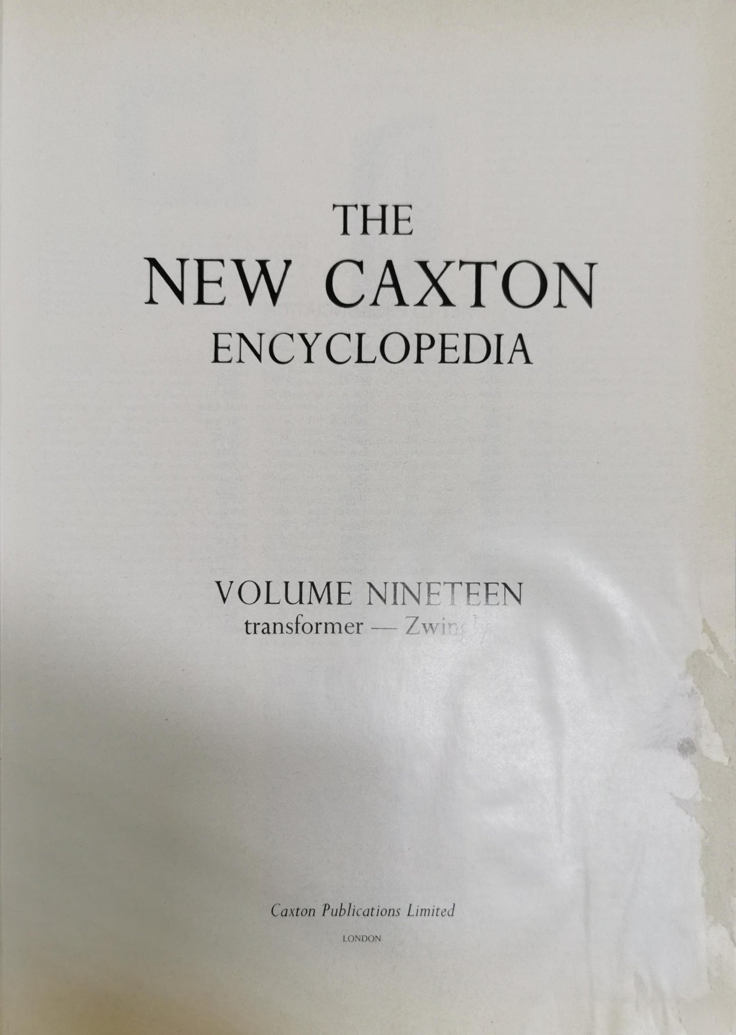 The New Caxton Encyclopedia