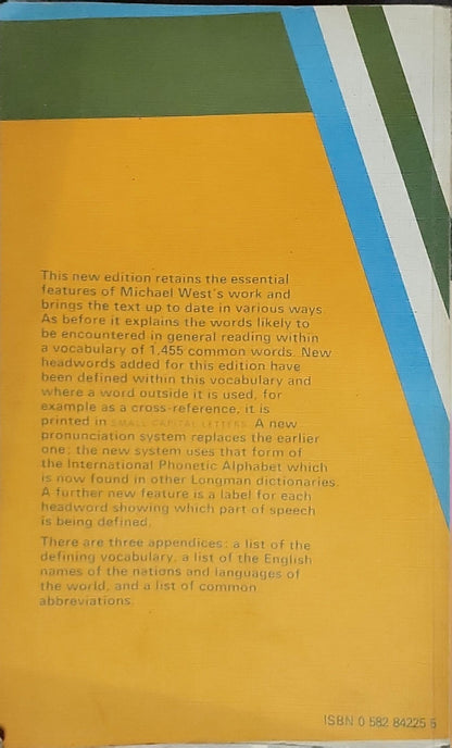 The New Method English Dictionary By Michael West and James Gareth Endicott