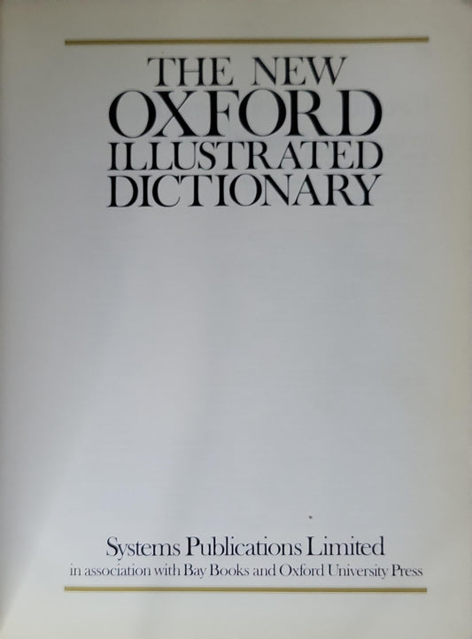 The New Oxford Illustrated Dictionary
