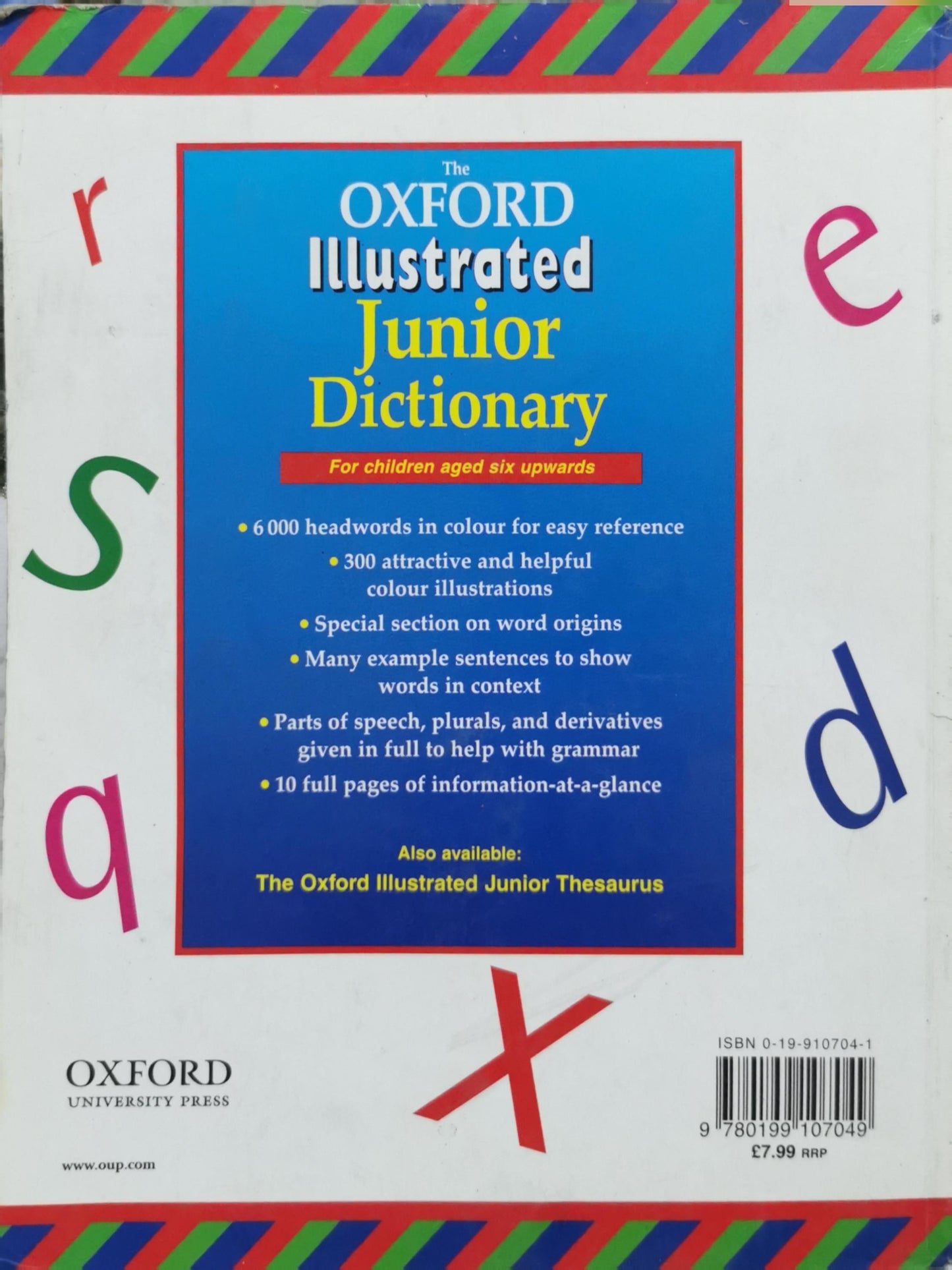 The Oxford Illustrated Junior Dictionary: For children aged six upwards By Oxford University Press