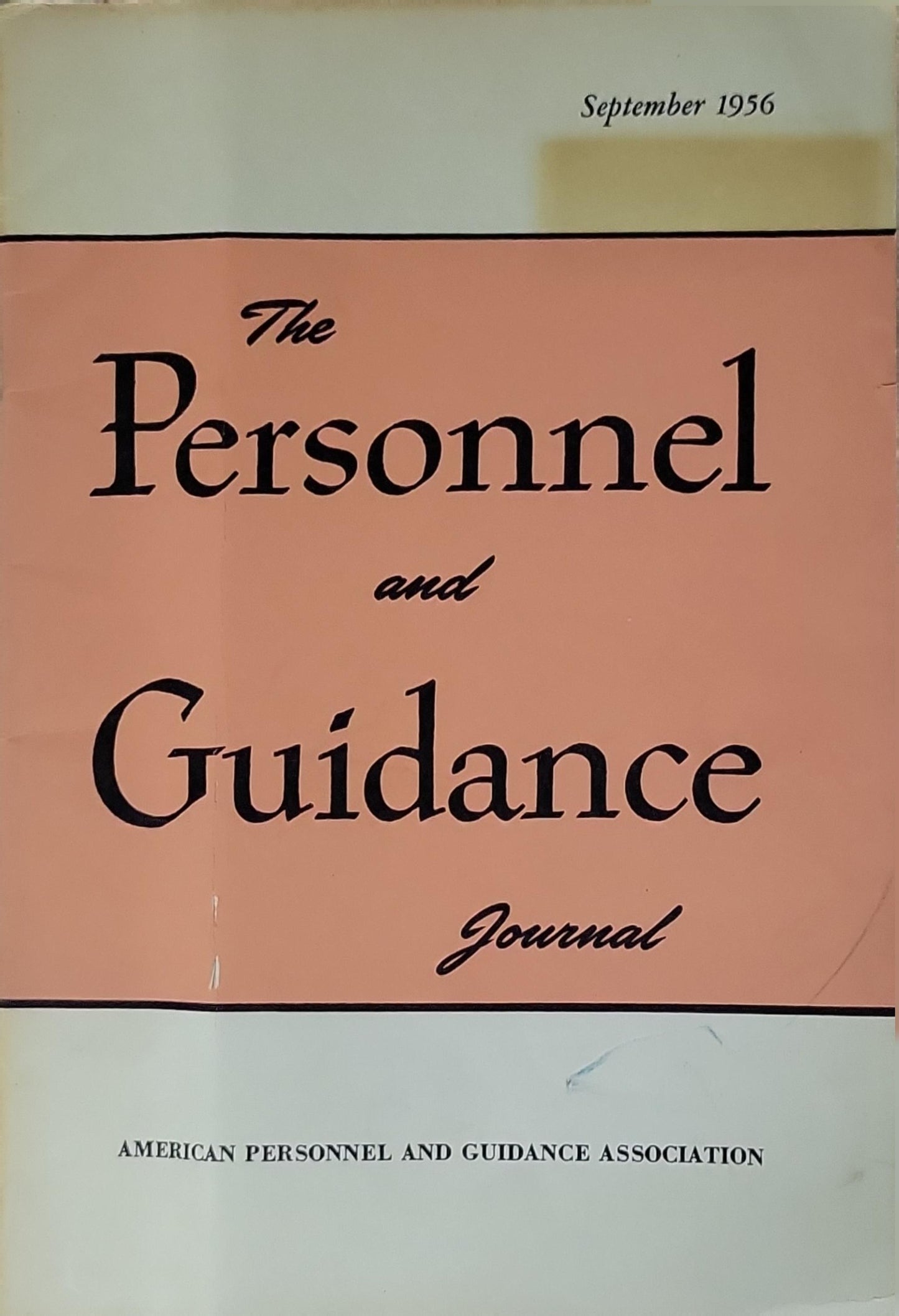 The Personnel and Guidance Journal
