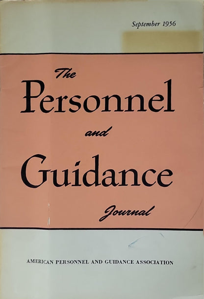 The Personnel and Guidance Journal