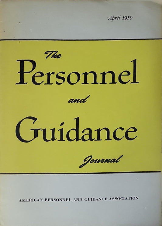 The Personnel and Guidance Journal