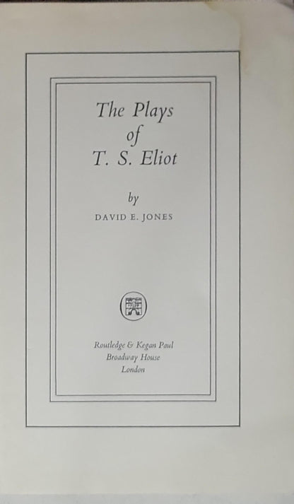 The plays of T. S. Eliot