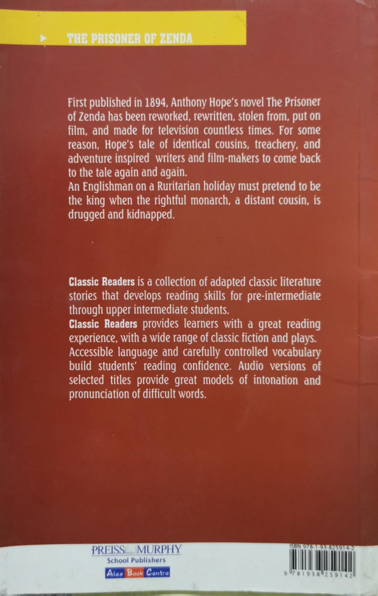 The Prisoner of Zenda By Anthony Hope