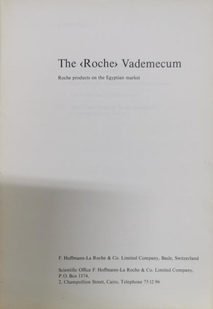 The Roche Vademecum: Roche products on the Egyptian market