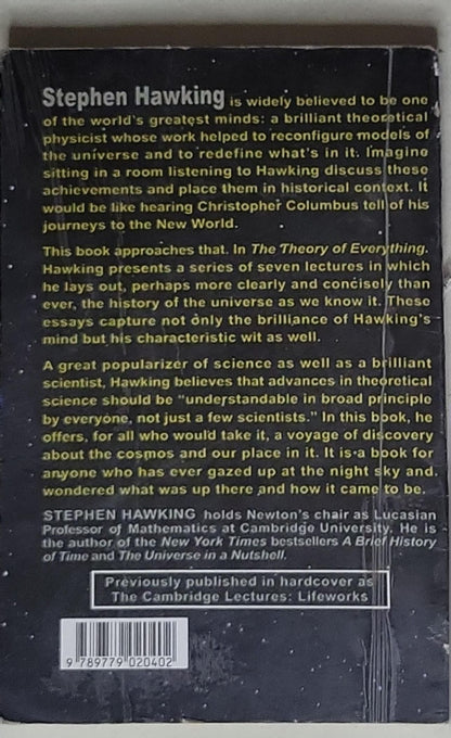 The Theory of Everything: The Origin and Fate of the Universe